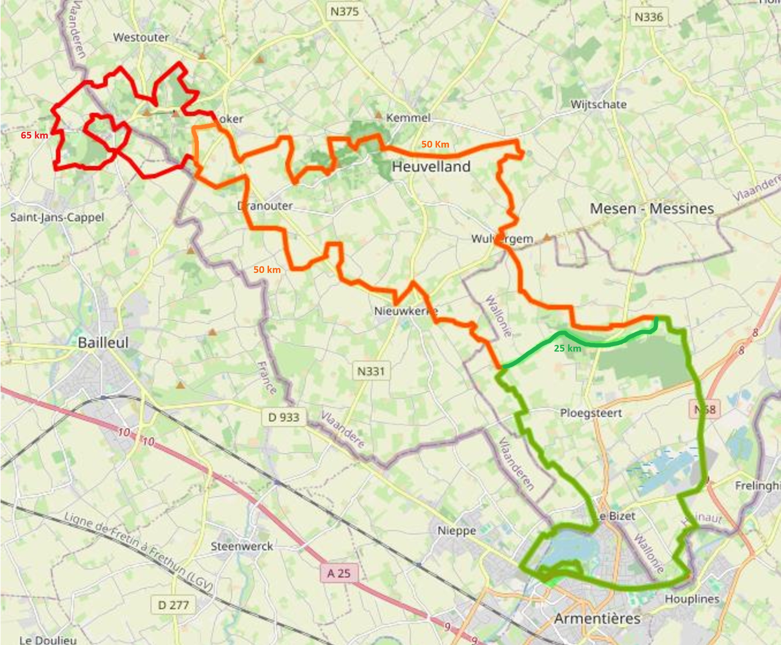 Testathlon 2024 vélo, rando, vtt carte globale